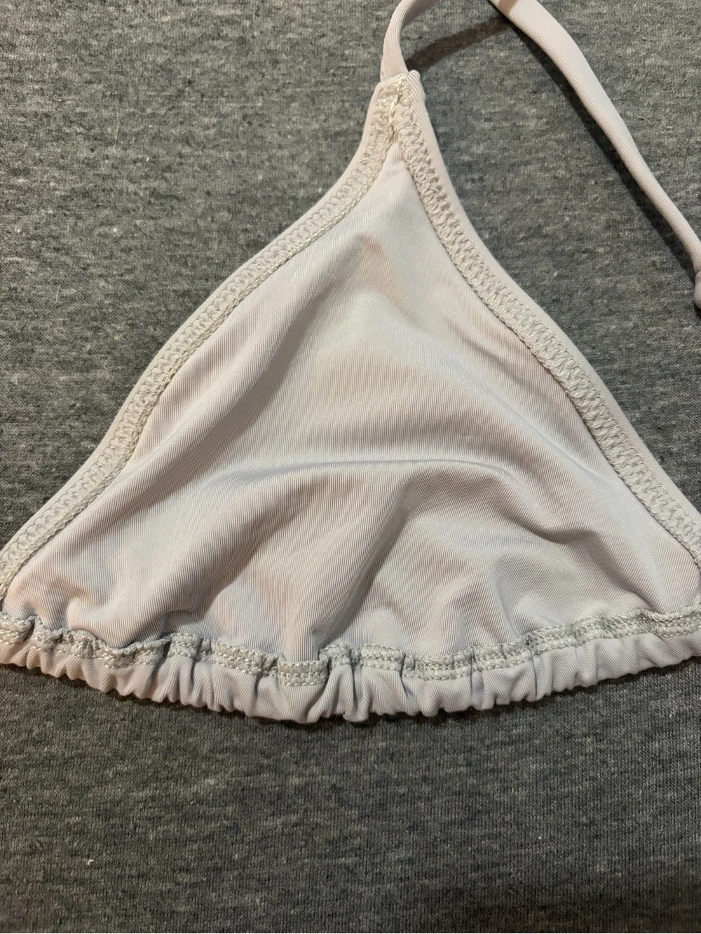 NWT SKIMS Recycled Swim Triangle Top in Limited Edition Chrome